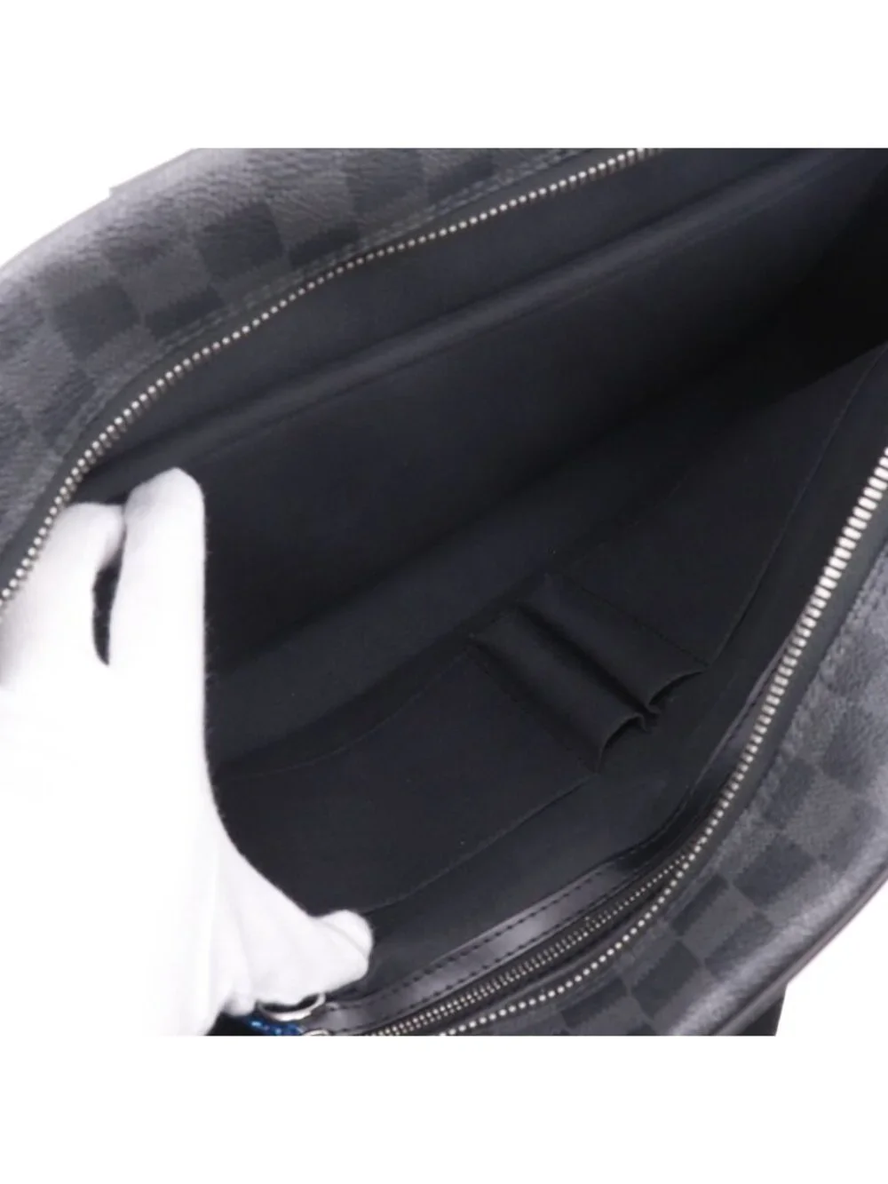 Louis Vuitton Porte Documents Voyage GM 2-Way Shoulder Damier Graphite Canvas